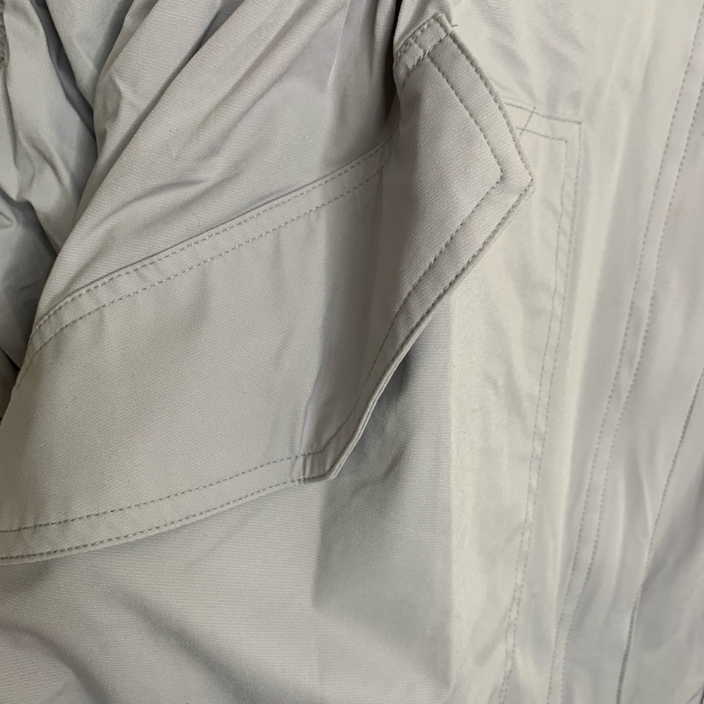 Fabletics Giana Jacket Oversized Gray Size M New Without Tags Full Zip Hood Rain - Picture 10 of 16